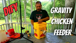Gravity Feeder for Chickens DIY / DIFY