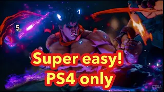 how to do a critical art in street fighter V (tutorial ps4)
