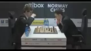 Typhoon Carlsen Completely Unstoppable  Storms Through Caruana Rd8 norway Blitz Chess 2017