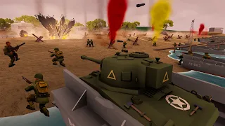 Bloodiest D-DAY BEACH INVASION Ever! - Brass Brigade: Battle Simulator
