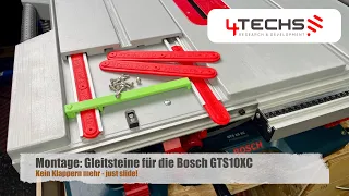 Montage: Bosch GTS10XC Gleitsteine - Schiebetisch entklappern