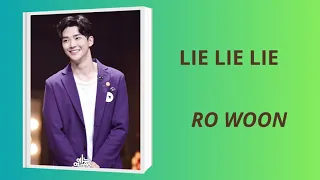 (Lyric:Transliteração/Tradução:Português-BR) Ro Woon -  Lie, lie, lie (Mentira, mentira, mentira)