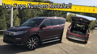 2022 Honda Pilot - True Cargo Capacity Given In Inches