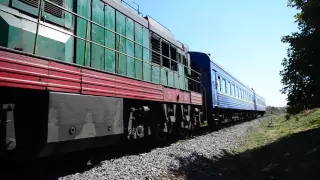ЧМЭ3-5635 с поездом №608/607 сообщением Бердянск-пологи-Запорожье-1 и приветливый машинист
