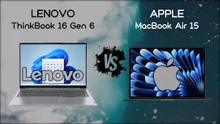 Lenovo ThinkBook 16 vs Apple MacBook Air 15