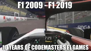 F1 2009 - F1 2019 10 Years of Codemasters F1 Games