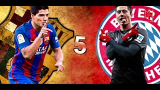 Luis Suarez vs Robert Lewandowski   Top 10 Goals 2017