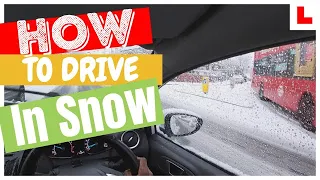 DRIVING IN SNOW UK : Lesson on what to do if you need to drive in snow.❄