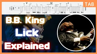 B.B. King Lick 14 From Blues Boys Tune Live At Montreux 1993 / Blues Guitar Lesson