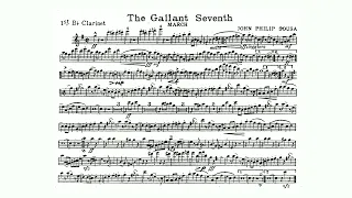 The Gallant Seventh March: 1st B-flat Clarinet: John Philip Sousa