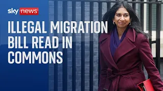 The government's Illegal Migration Bill is read in the House of Commons