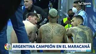 Messi & Neymar after Copa America final 2021 match