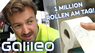 1.000 Rollen Klopapier pro Minute: So stressig ist der Job in einer Klopapier-Fabrik | Galileo