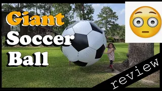 -GIANT- 6 Ft Soccer Ball Review!! Vat19 Inflatable PLUS: 4 Months Later!!