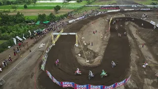MXGP First lap drone view - MNC MXGP of Lombok Indonesia 2023