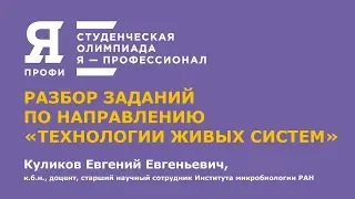 ЯПрофи. Технологии живых систем. Разбор заключительного этапа 2019. Куликов Е.Е.