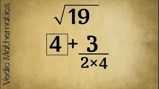 Non Perfect Square Root निकालने की सबसे शानदार Trick | Vedic Maths