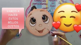 📣TUTORIAL #3  COMO PINTAR OJOS FACIL en FOAMY FOFUCHAS.  PASO A PASO😍