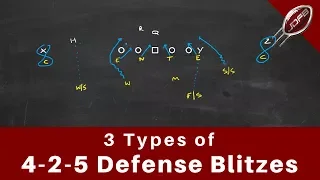 3 Types of 4-2-5 Defense Blitzes | Joe Daniel Football