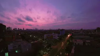 Phnom Penh Night to Day Timelapse