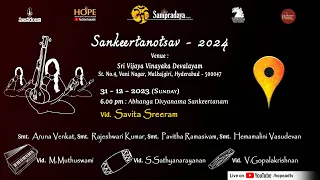 Day-9|Sampradaya Sankeertanotsav24| Abhanga Sankeertanam by Savita Sreeram  on 31-12-23 @HOPEADTV