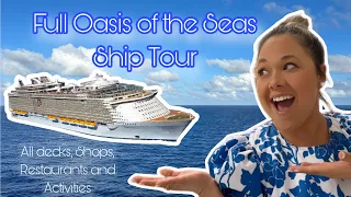 Oasis of the Seas 2024 FULL CRUISE TOUR *Restaurants, shops and all decks on board*