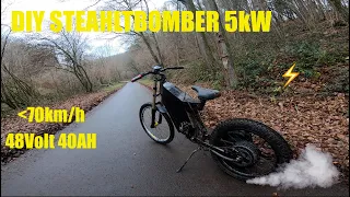 5KW EBIKE FUN Projekt ⚡️|Recuperation|First Test|100 km/h ???Ebike Projekt #1