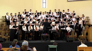 Хвала Тобі наш Боже - гости (молодёжный хор Бессарабии) в церкви (Храм Спасения)