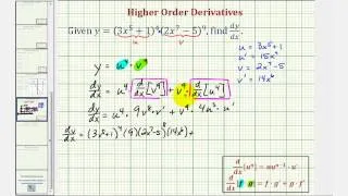 Ex: Derivative using the Product Rule and Chain Rule -- Product of Polynomials to Powers