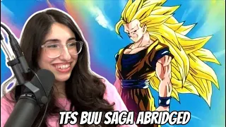 THERE'S MORE!?! TFS BUU SAGA DBZ ABRIDGED CLIPS REACTION PART 2