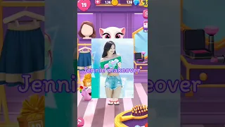 Jennie kim makeover by My talking angela2 #shorts #mytalkingangela2 #cosplay