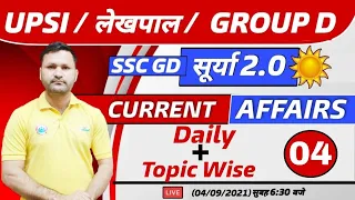 Daily Current Affairs | Current Affairs 2021 | 4 Sep Current Affairs | Topic Wise Current Affairs