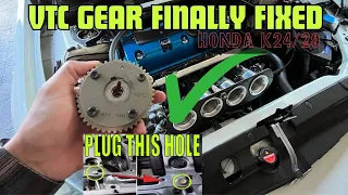 Honda VTC RATTLE NOISE issue has been fixed! K24/K20 oil pump problem fixed as well