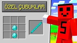 ÖZEL ÇUBUKLARIM VAR !! - Minecraft