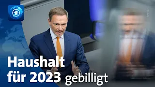 Bundestag verabschiedet Haushalt für 2023