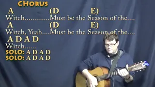 Season of the Witch (Donovan) Guitar Lesson Chord Chart with Chords/Lyrics