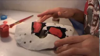 как сделать маску джейсона (часть 2) /how to make a mask of Jason