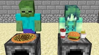 Monster School: Girls vs Boys Cooking Challenge - Minecraft Animation