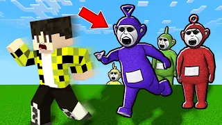 СЛЕНДИПУЗИКИ ОХОТЯТСЯ НА МЕНЯ В РОБЛОКС! МАЙНКРАФТ HUNGRY TUBBIES MINECRAFT ROBLOX ПОБЕГ