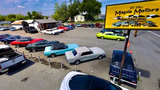 Old School Classic American Muscle Car Lot 7/31/23 Inventory Update Maple Motors USA Hot Rods 4 Sale