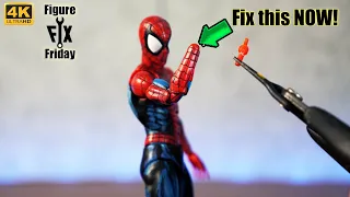 Figure Fix Friday: Replacement wrist joints for Mafex Spider-Man (Comic Ver.)