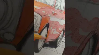Moskvich 412 #moskvich#car#ussrcar#artwork#art#car#drawing#painting#youtubeshorts#yt#classiccars