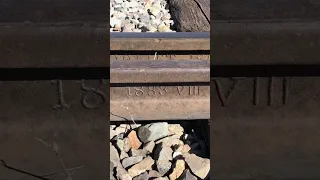 Oldest Railroad Track You Will Ever See In Use!  1883!  JawTooth #shorts
