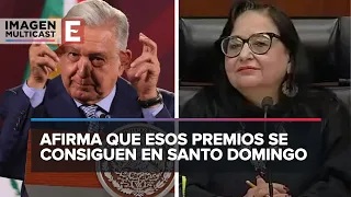 López Obrador demerita reconocimiento a Norma Piña, ministra presidenta de la SCJN