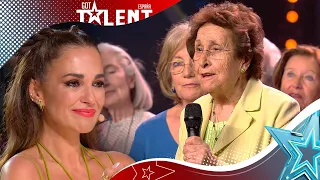 Paula Echevarría WEEPING with the poetry of these GRANDPAS | Auditions 1 | Spain's Got Talent 2023