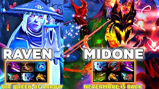 When Two Pros Are Enemies Midone Shadow Fiend vs Raven Drow Ranger Dota 2