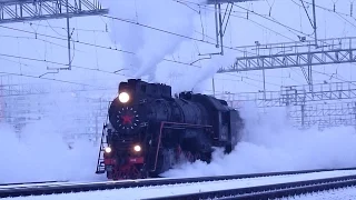 Steam Locomotive Паровоз ЛВ-0182 (с канала Живые ПАРОВОЗЫ)
