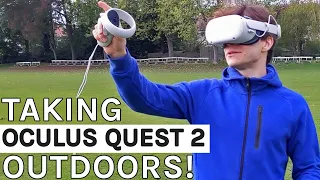 Taking Oculus Quest 2 OUTDOORS - Hidden Gardens & Apocalypse Strolls (Don't Try At Home!)