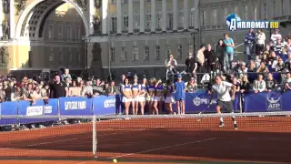 Городской день тенниса на Дворцовой