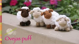 Ovejas puff (como pomponcitos :) tejidas a crochet / amigurumi!